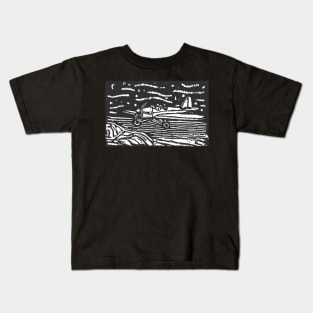 Starry night joyride Kids T-Shirt